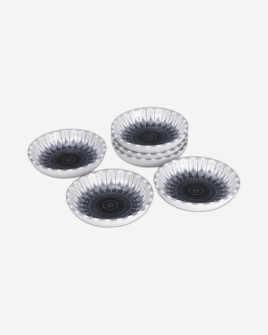 Edessa Ceramic Cosmo 13Cm Round Serving Bowl, Multicolor (Set of 6)