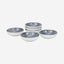 Edessa Ceramic Ginko 10.5Cm Round Snack Bowl, Multicolor (Set of 6)