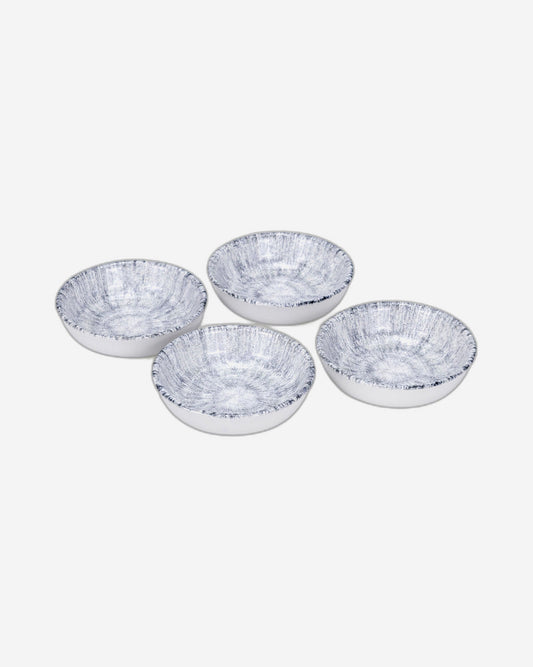 Edessa Ceramic Astin 10.5Cm Round Snack Bowl, Multicolor (Set of 4)