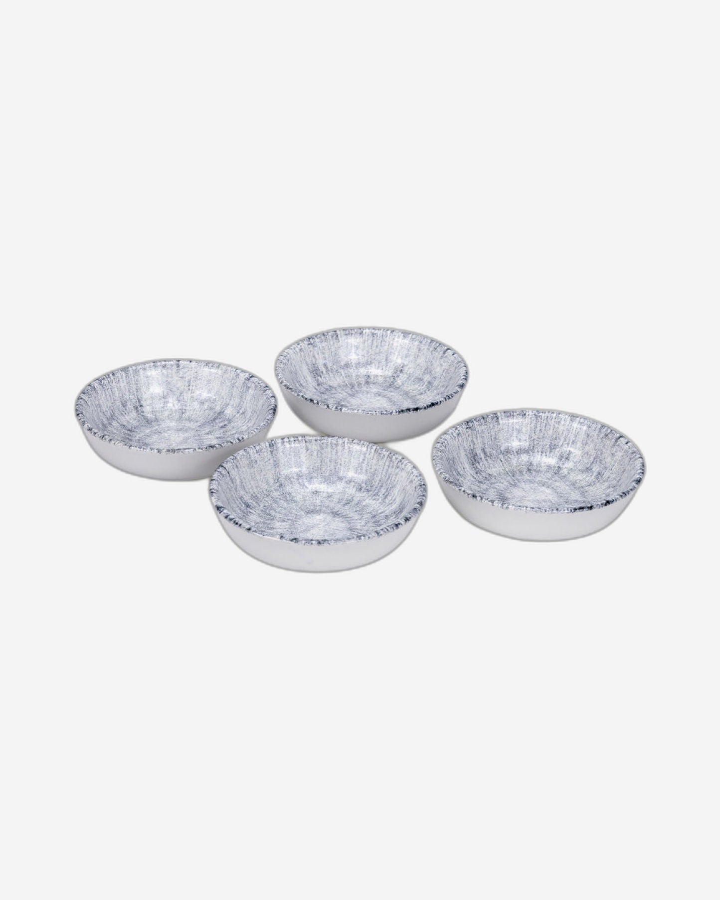 Edessa Ceramic Astin 10.5Cm Round Snack Bowl, Multicolor (Set of 4)