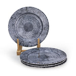 Edessa Ceramic Ginko 20Cm Dessert Plate, Multicolor (Set of 4)