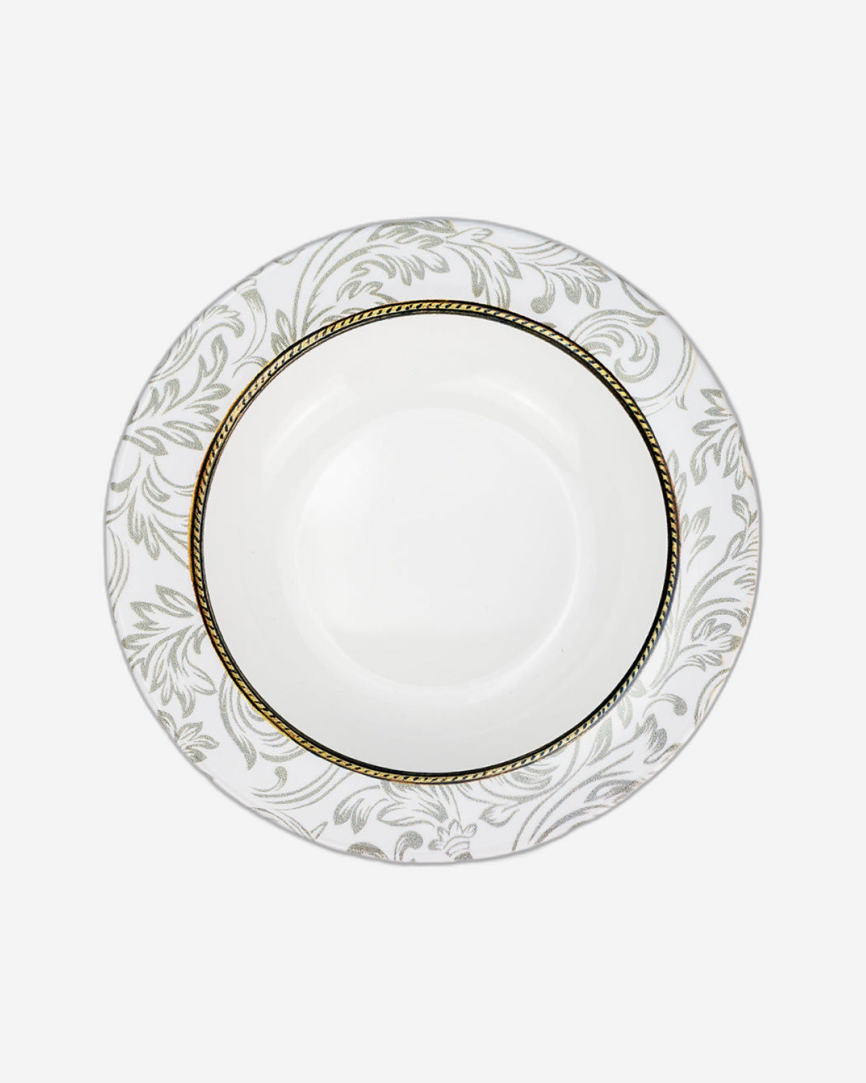 Edessa Ceramic Elana 22Cm Round Soup Plate, White (Set of 1)