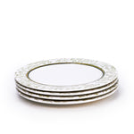 Edessa Ceramic Elana 27Cm Round Dinner Plate, White (Set of 4)