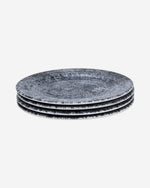 Edessa Ceramic Ginko 27Cm Round Dinner Plate, Multicolor (Set of 4)