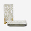 Edessa Elana Ceramic Rectangle Serving Plate (White, 12.5 x 24cm, Set of 4)