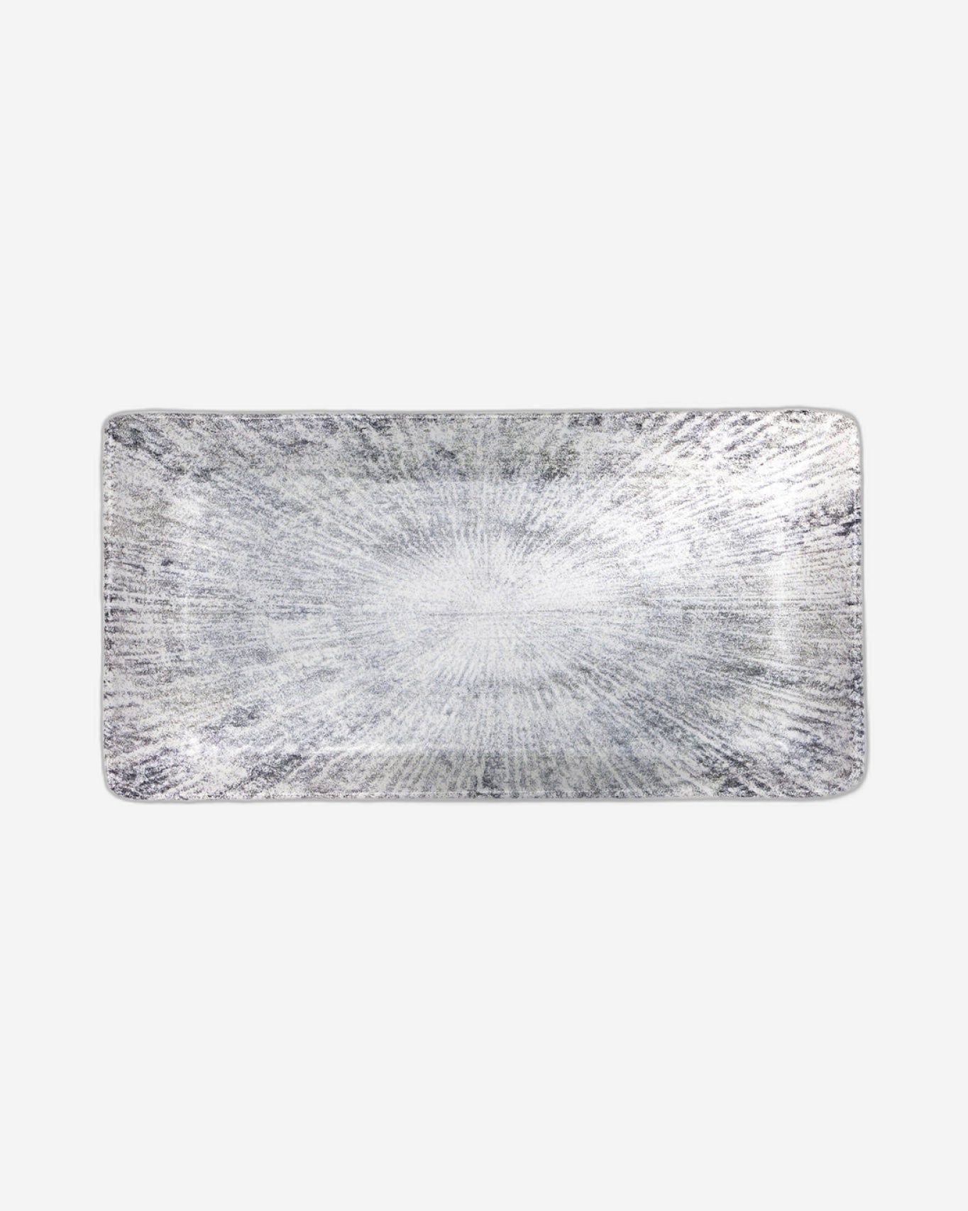 Edessa Astin Ceramic Rectangle Serving Plate (Multicolor, 12.5 x 24cm, Set of 1)