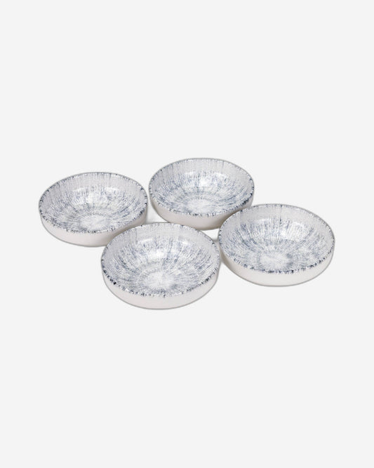 Edessa Astin Ceramic Round Soup Bowl - 15cm, Multicolor Designer Bowl (Set of 4)