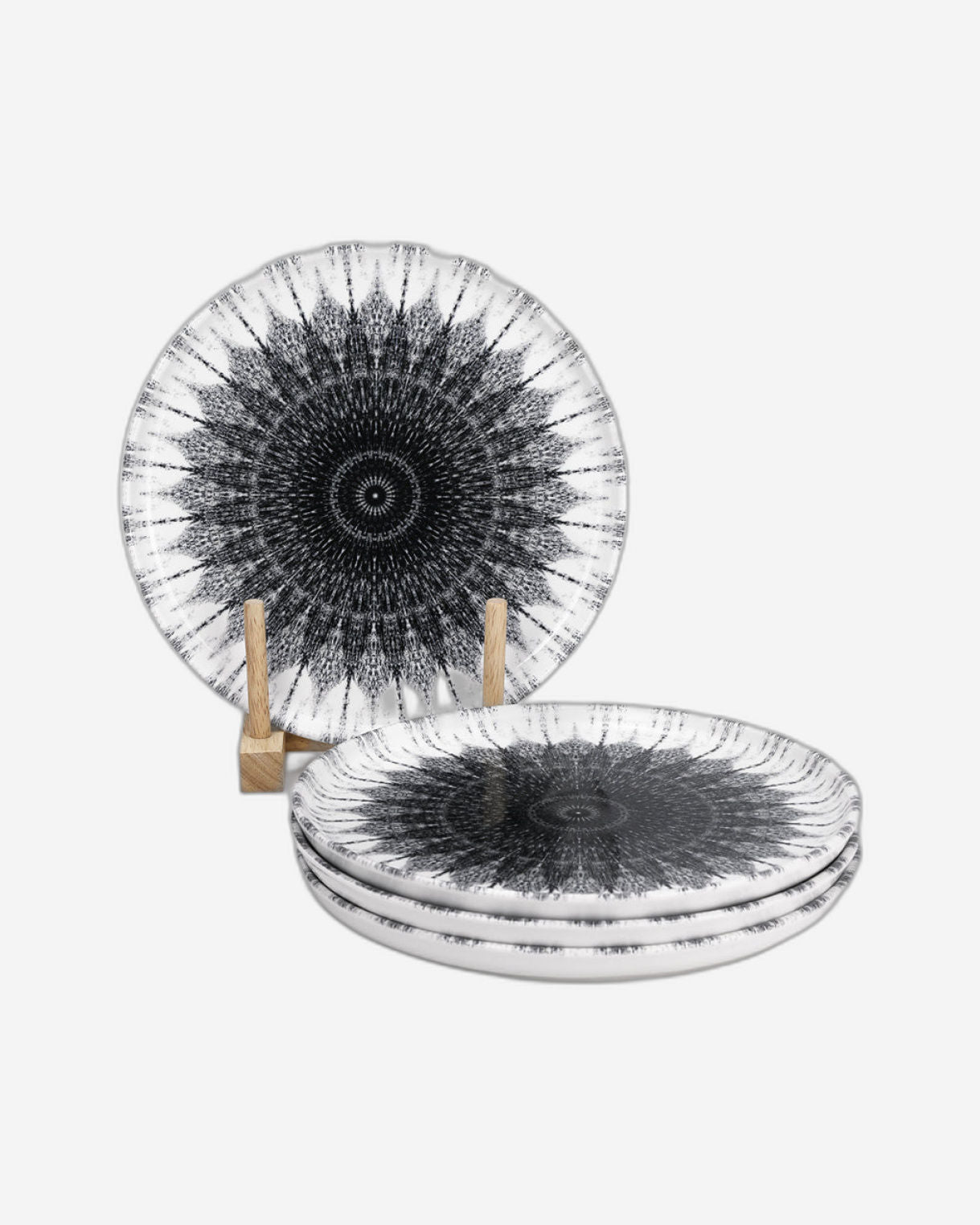 Edessa Cosmo 20cm Ceramic Dessert Plate, Multicolor (Set of 4)