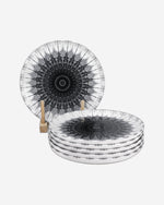 Edessa Cosmo 20cm Ceramic Dessert Plate, Multicolor (Set of 6)