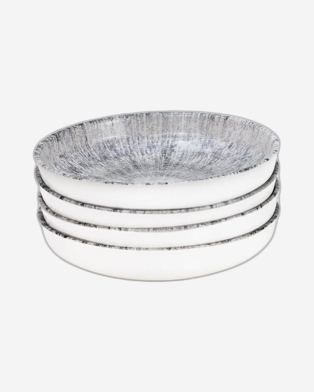 Edessa Astin 21cm Ceramic Soup Plate - Multicolor (Set of 4)