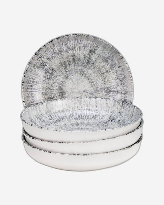 Edessa Astin 21cm Ceramic Soup Plate - Multicolor (Set of 4)