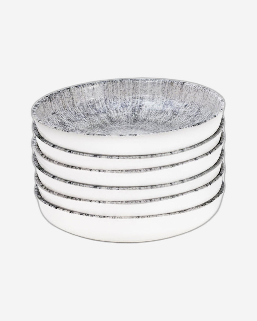 Edessa Astin 21cm Ceramic Soup Plate - Multicolor (Set of 6)