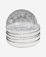 Edessa Astin 21cm Ceramic Soup Plate - Multicolor (Set of 6)