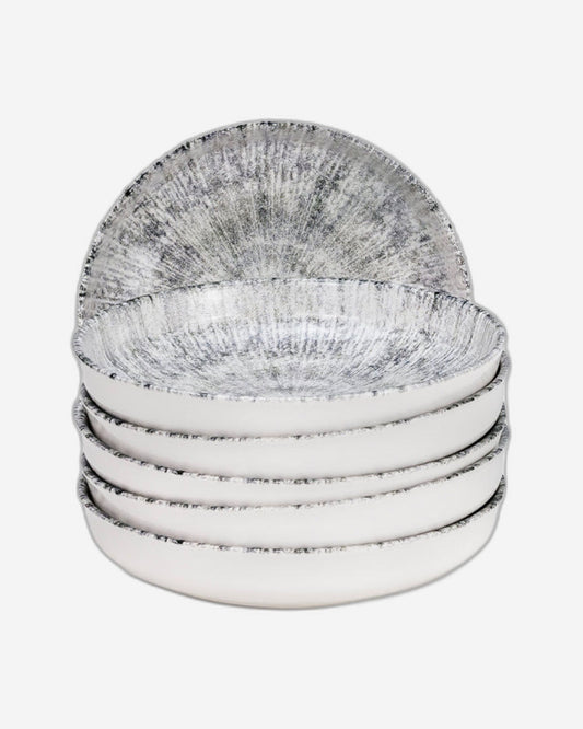 Edessa Astin 21cm Ceramic Soup Plate - Multicolor (Set of 6)