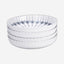 Edessa Cosmo 21cm Ceramic Soup Plate, White (Set of 4)
