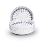 Edessa Cosmo 21cm Ceramic Soup Plate, White (Set of 4)