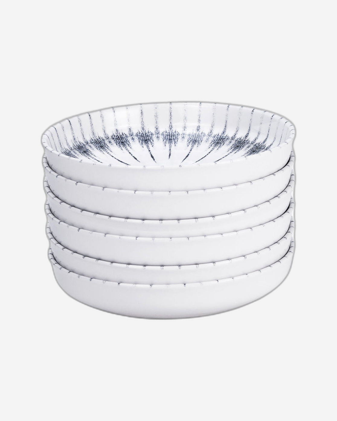 Edessa Cosmo 21cm Ceramic Soup Plate, White (Set of 6)