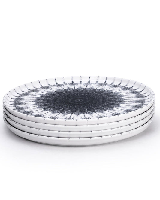 Edessa 26.5cm Cosmo Ceramic Dinner Plate - Multicolor (Set of 4)