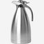 Nessan Thermal Coffee Carafe Jugs, Double Walled Vacuum Insulated Flask 12 Hours Heat Retention Jug for Coffee, Tea, & Milk - Stainless Steel Silver 2.0L