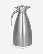 Nessan Thermal Coffee Carafe Jugs, Double Walled Vacuum Insulated Flask 12 Hours Heat Retention Jug for Coffee, Tea, & Milk - Stainless Steel Silver 2.0L