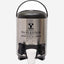 Home Stainless Steel Food and Beverage Storage with Tap, 10 Liter, Black and Silver | Durable Beverage Dispenser for Home and Office Use