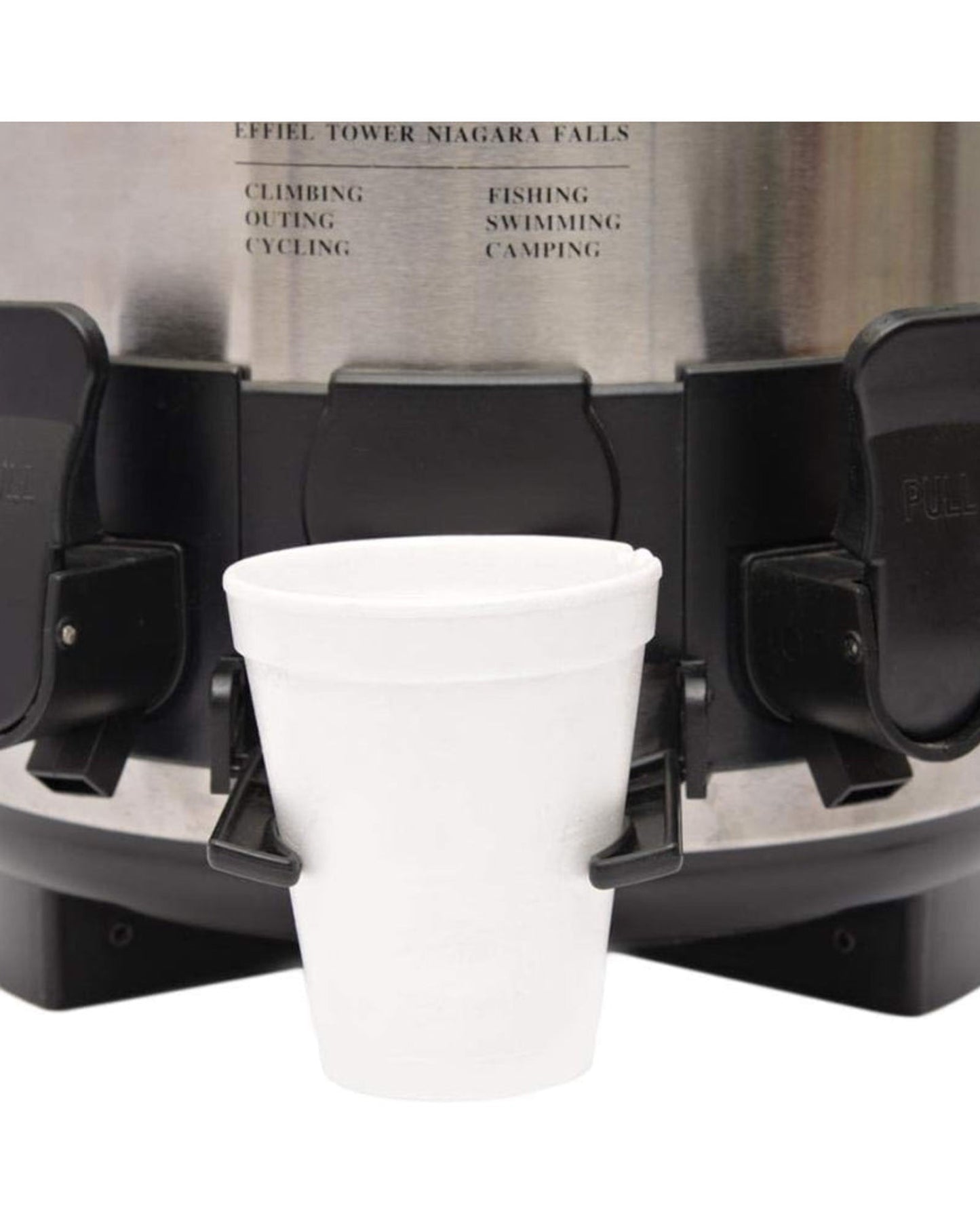 Home Stainless Steel Food and Beverage Storage with Tap, 10 Liter, Black and Silver | Durable Beverage Dispenser for Home and Office Use