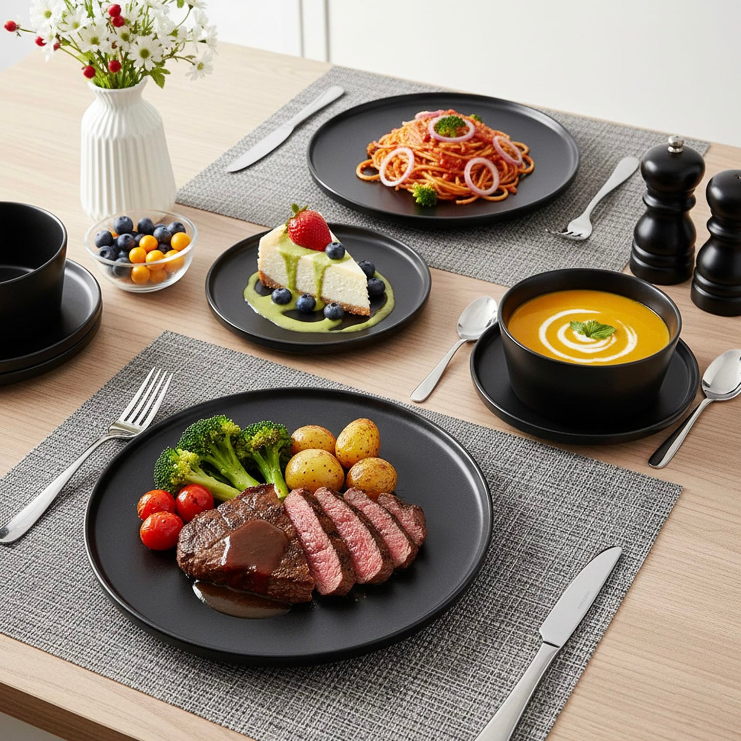 Cuisine Art Stoneware Dinner Set 12Pc BOLA