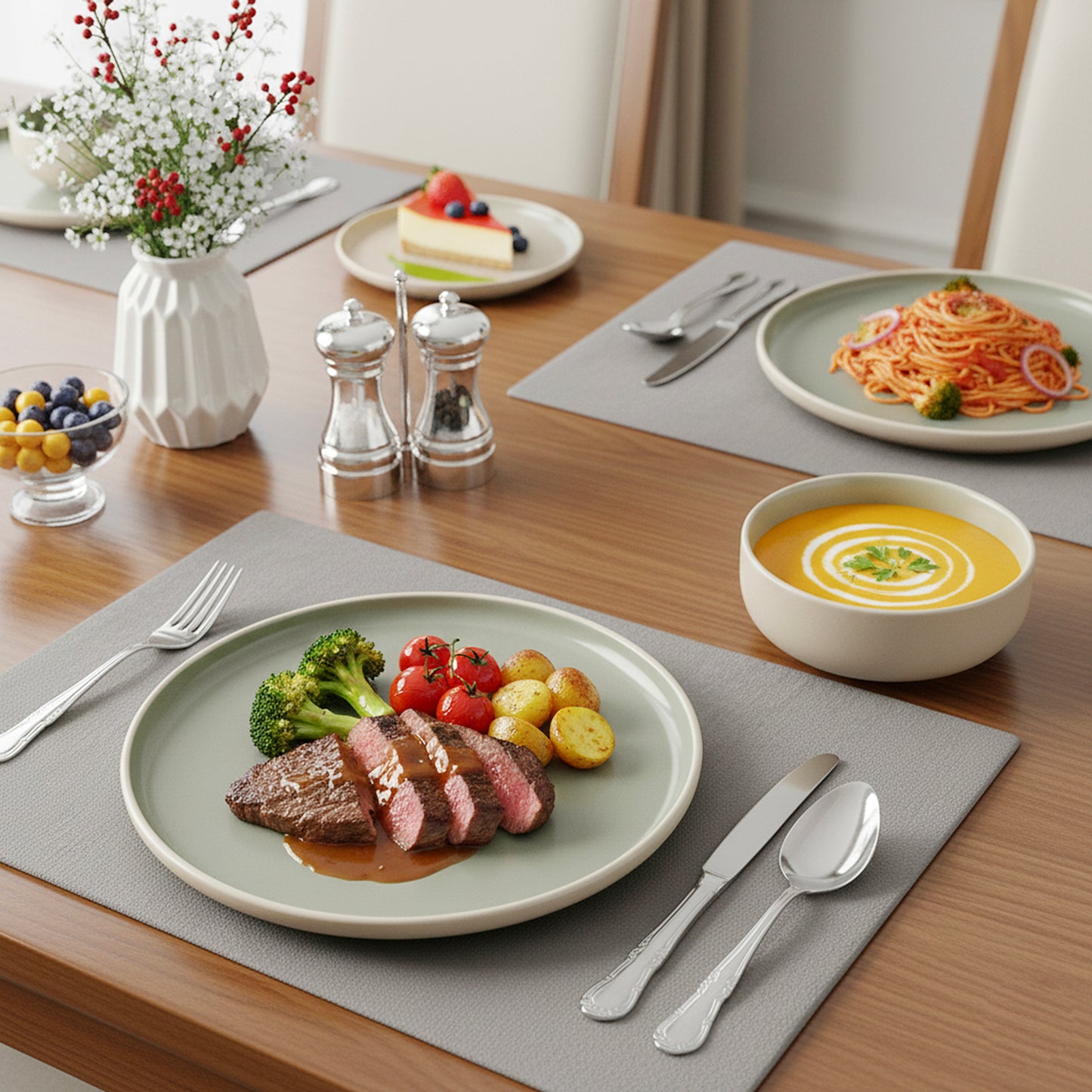 Cuisine Art Stoneware Dinner Set 12Pc MOLY