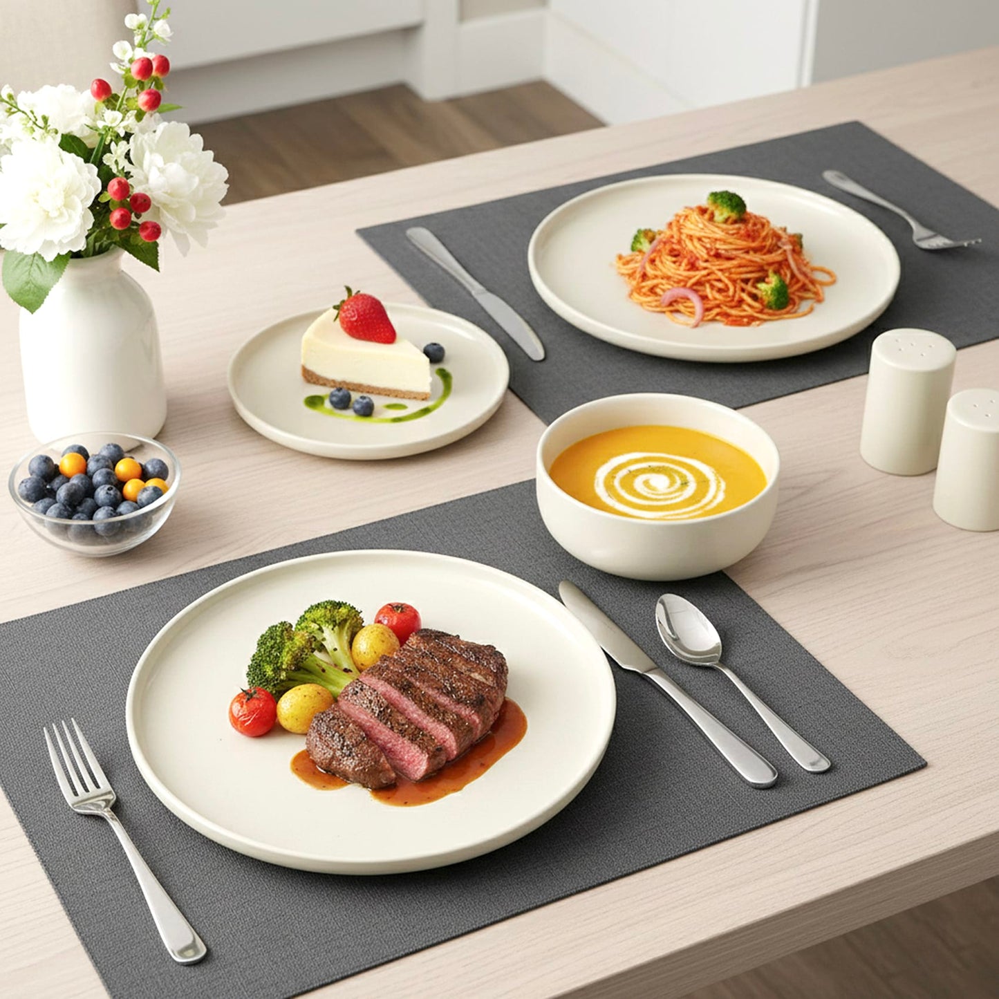 Cuisine Art Stoneware Dinner Set 12Pc VERA