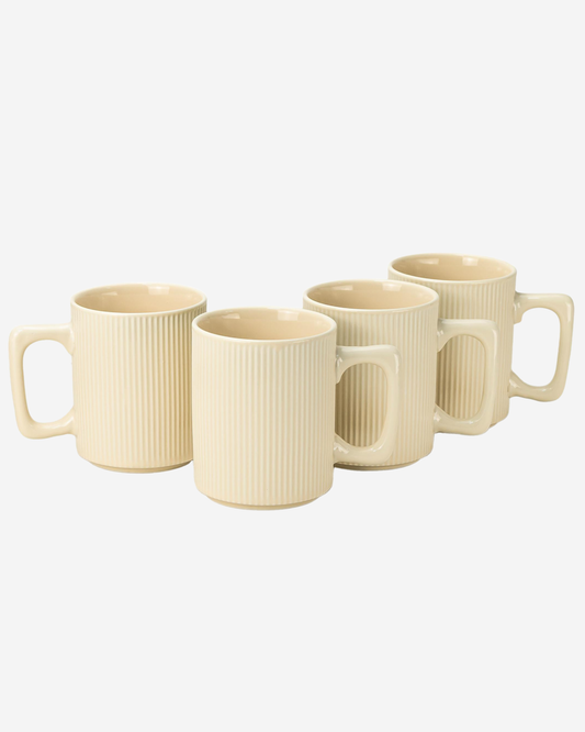 Cuisine Art ZOE Mug Set 4 pcs 385 ml Beige