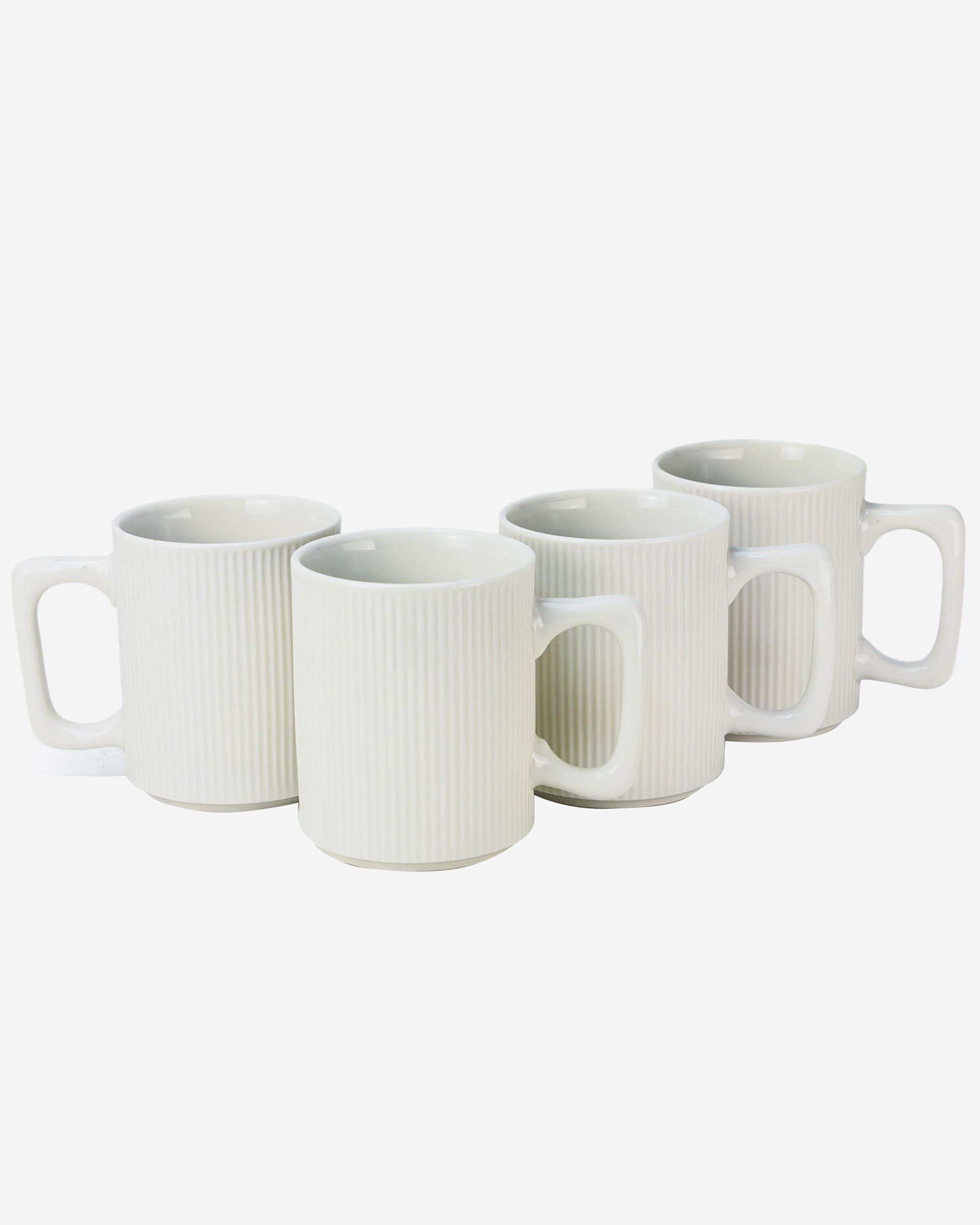 Cuisine Art ZOE Mug Set 4 pcs 385 ml Off White