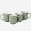 Cuisine Art IVY Mug Set 4 pcs 420 ml Olive Green