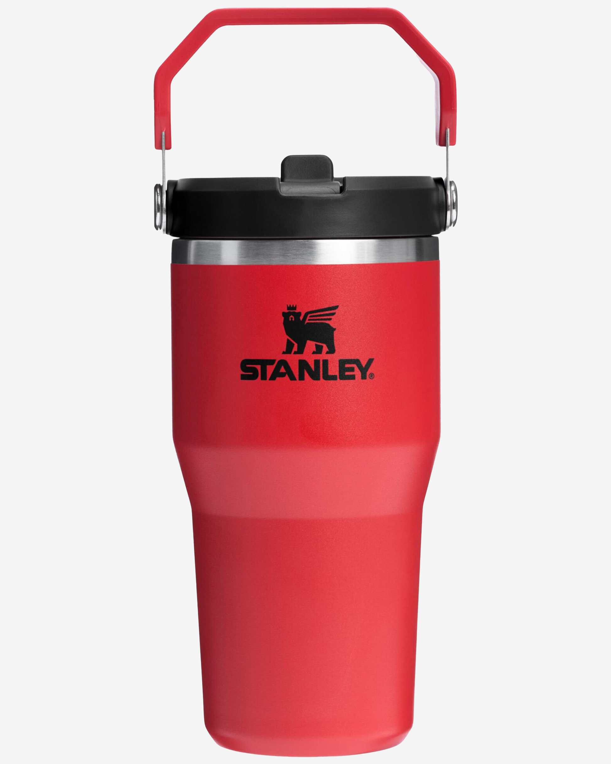 Stanley IceFlow GO 590ml/20oz Flip Straw Wtr Btl Chili Black