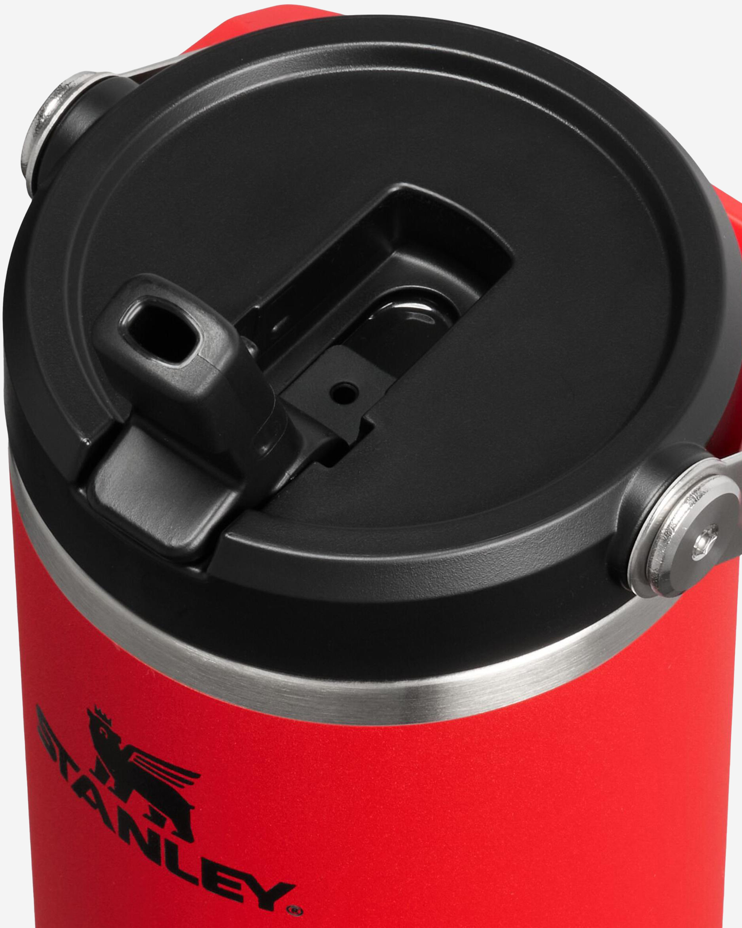 Stanley IceFlow GO Flip Straw Water Bottle 590 ml Chili Black