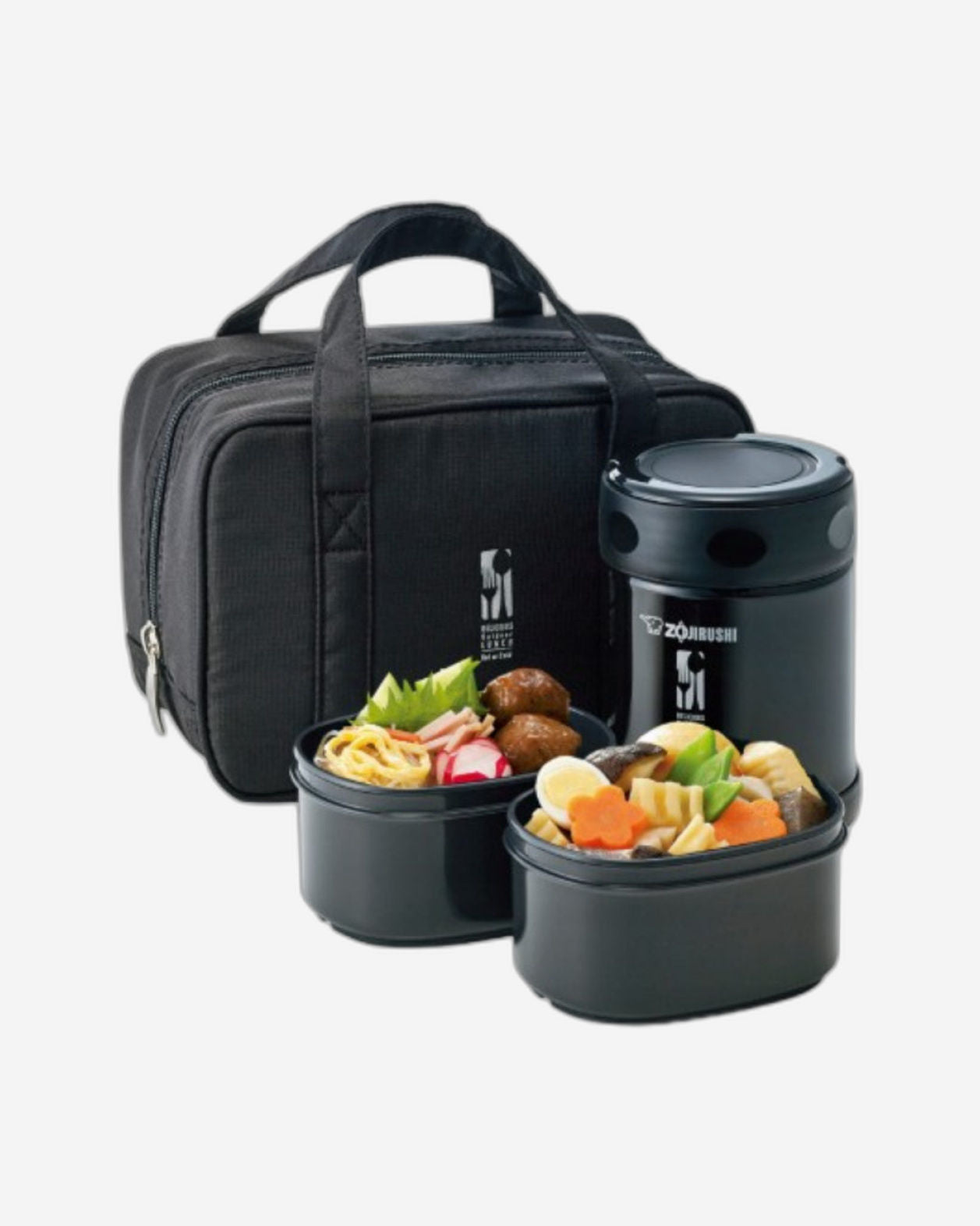 Zojirushi 0.35L Black Vacuum Food Jar