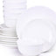 Shallow by Cuisine Art 18-Piece Porcelain Dinnerware Set – Elegant Ceramic Crockery for 6 | Includes 26.8 cm Dinner Plates, 20 cm Side Plates, and 15 cm Bowls, White