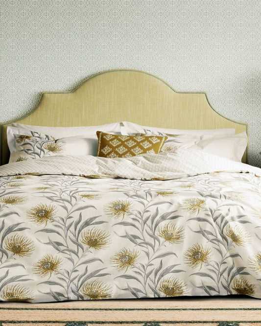 Sanderson "Catherinae" Duvet Cover Set in Hay (Gold)