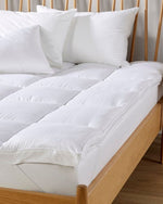 Christy "Sateen Touch" Anti Allergy Luxury Mattress Topper in White
