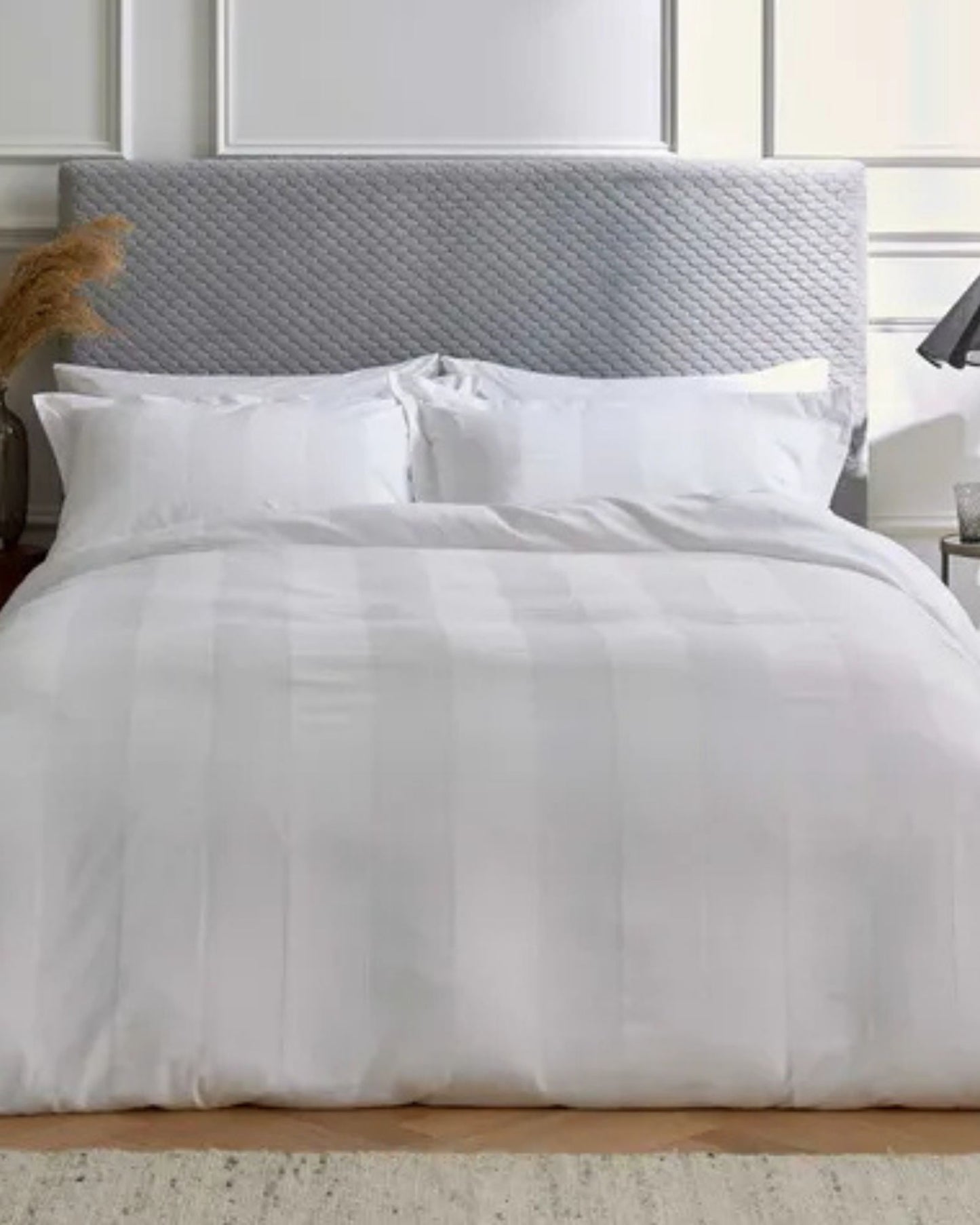Bedeck of Belfast "Sierra Dobby" Duvet Cover Set in White