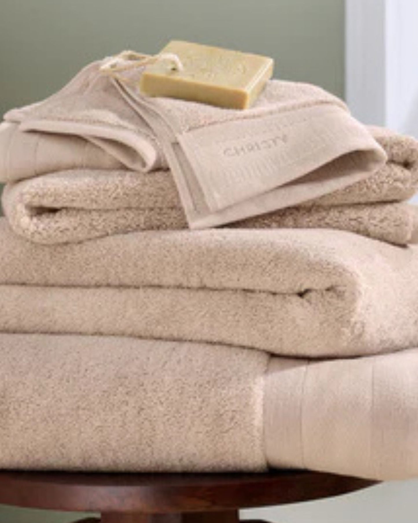 Christy "Signature" Bath Towels Collection in Shell Pink