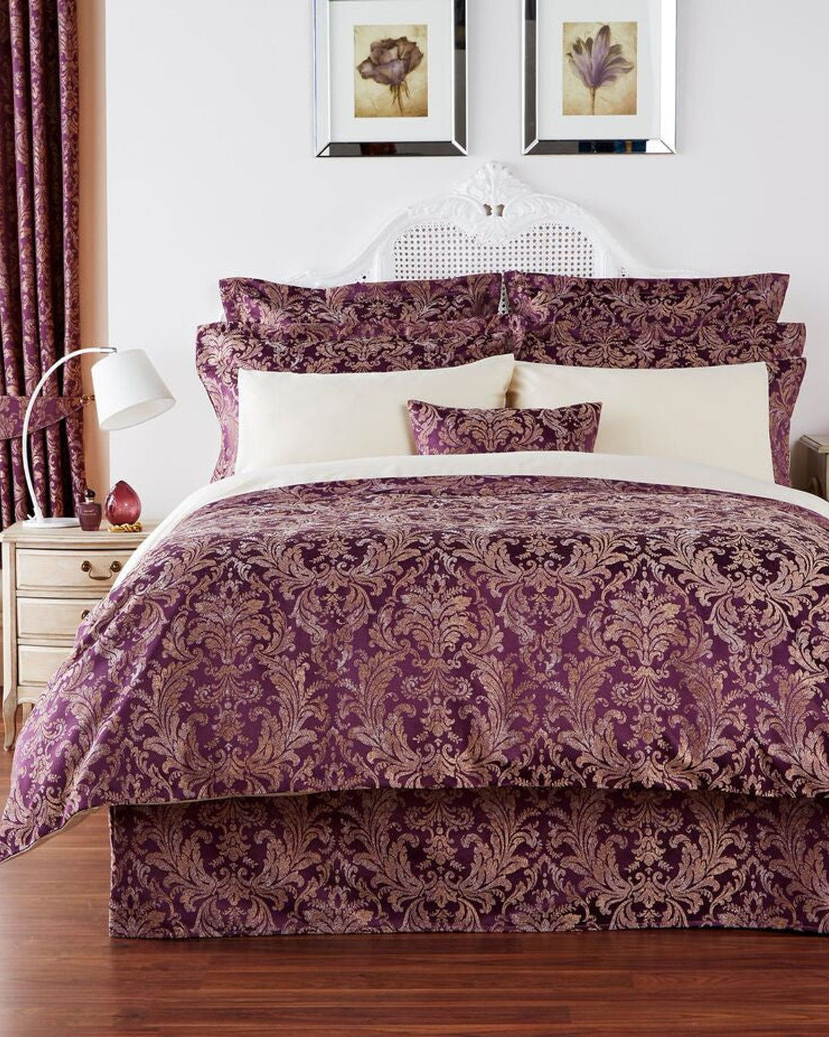 Christy Sicily Bed Linen Damson