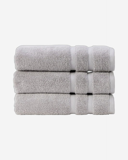 Christy "Signum" Combed Cotton Bath Towels Collection in Dove Grey