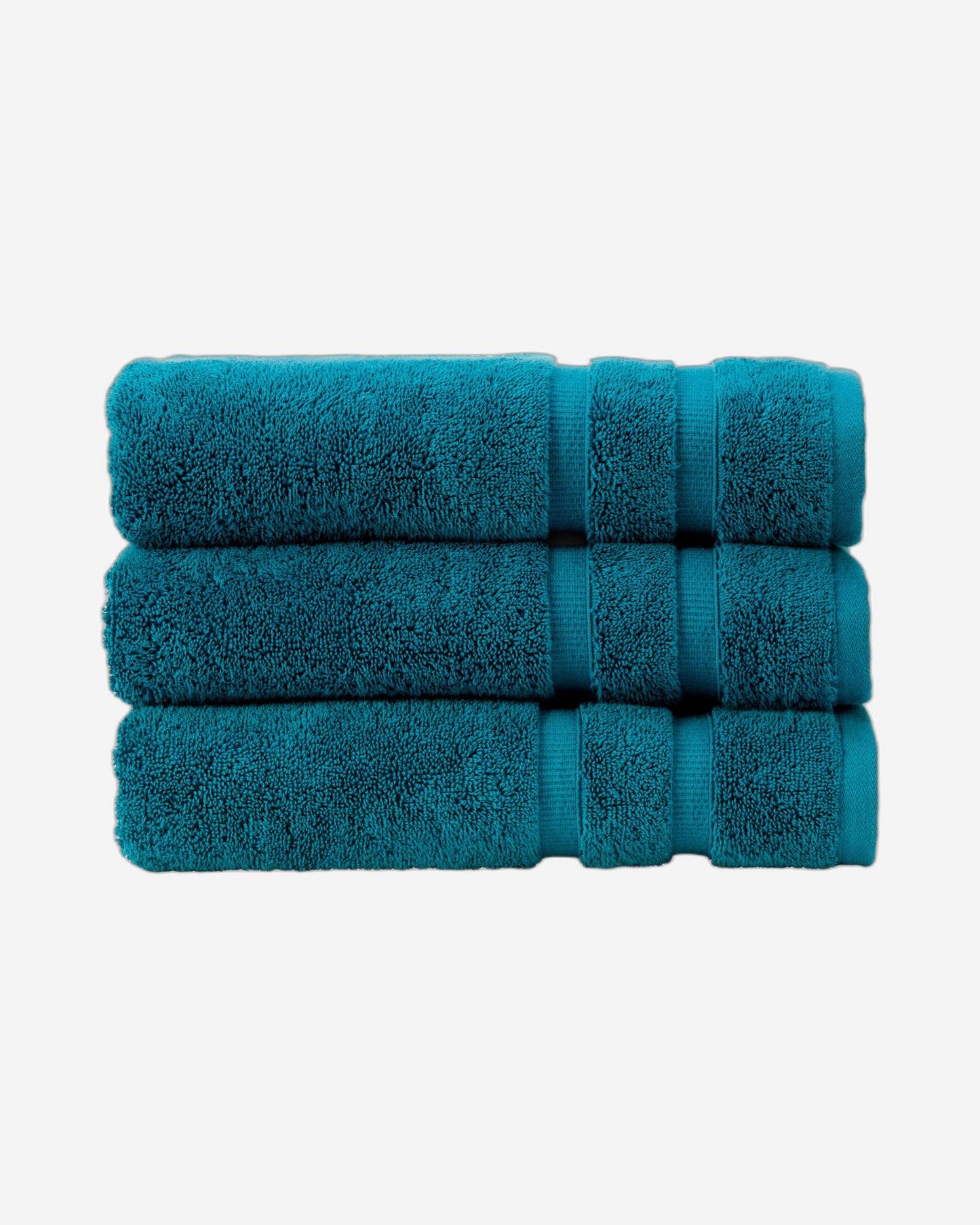 Christy "Signum" Combed Cotton Bath Towels Collection in Vivid Teal