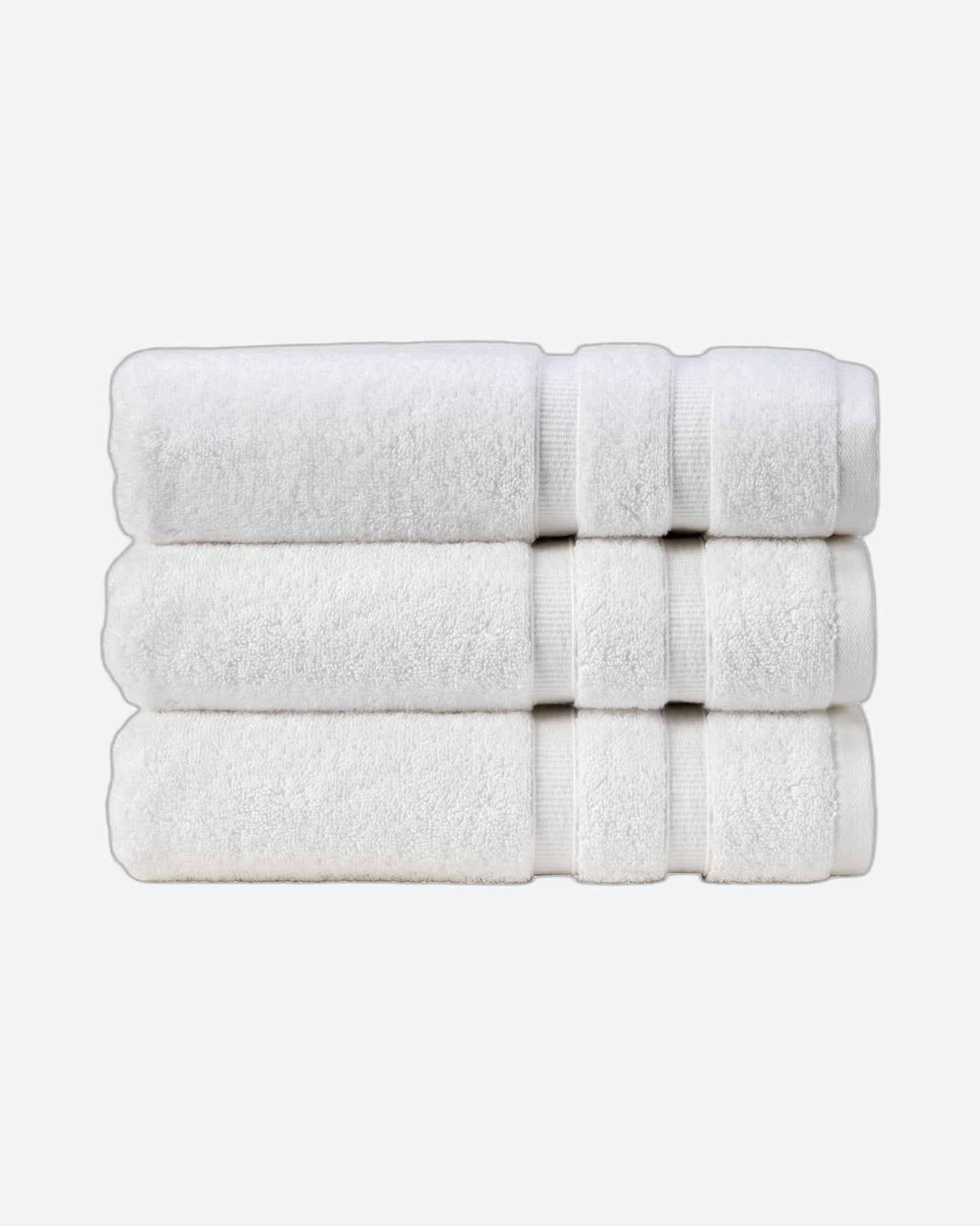 Christy "Signum" Combed Cotton Bath Towels Collection in White