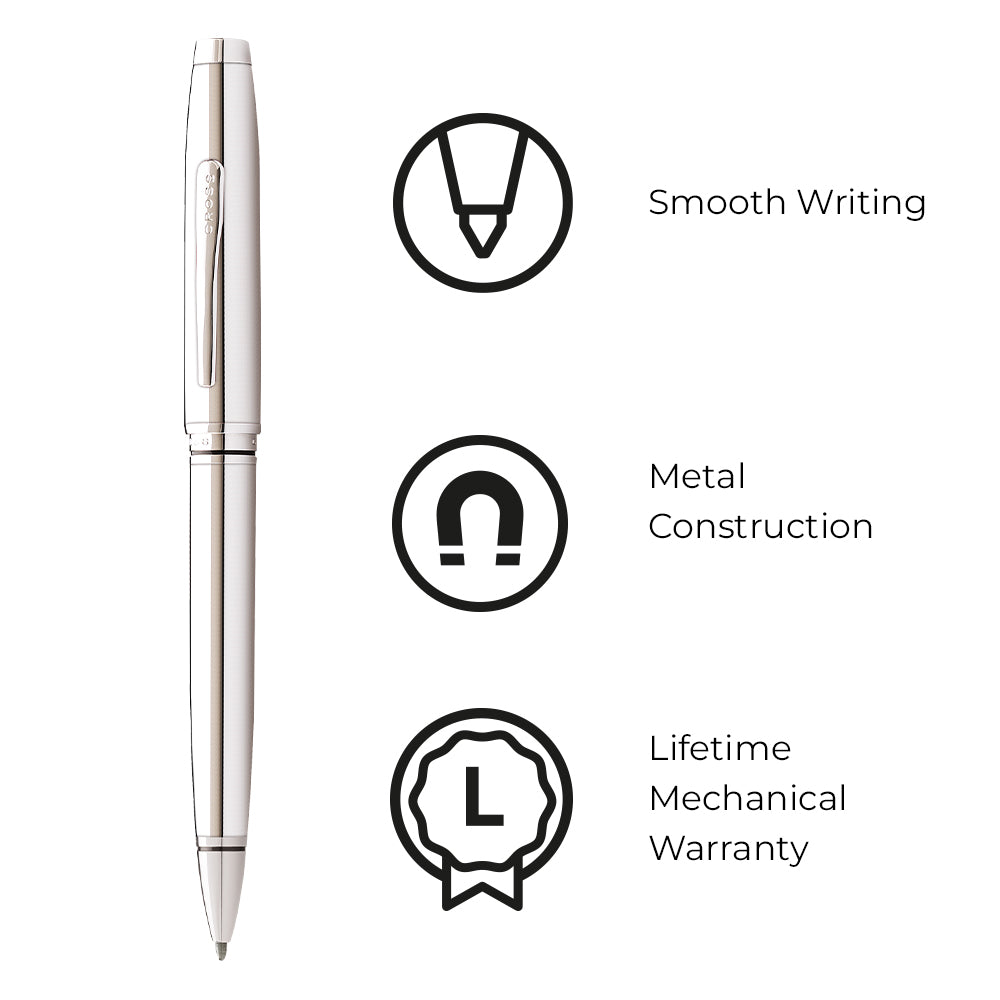 Coventry Polished Chrome Ballpoint Pen AT0662-7