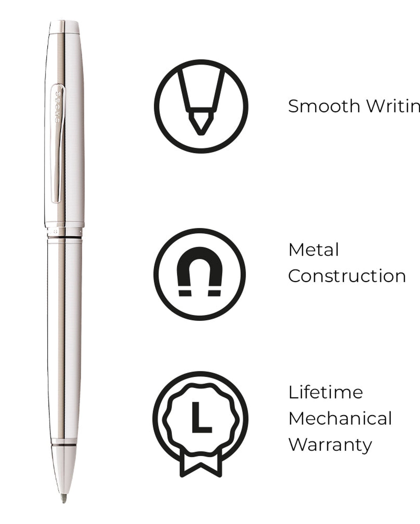 Cross Coventry Polished Chrome Ballpoint Pen