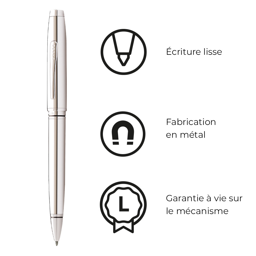 Coventry Polished Chrome Ballpoint Pen AT0662-7