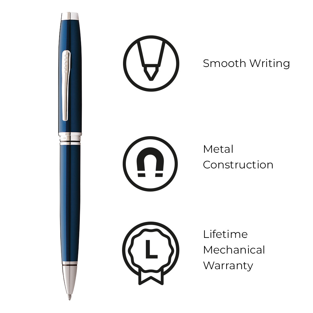 Cross Coventry Blue Lacquer Ballpoint Pen AT0662-9