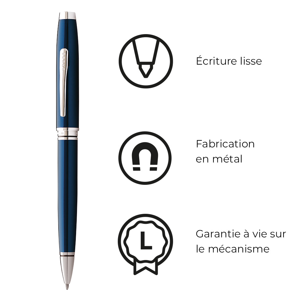 Cross Coventry Blue Lacquer Ballpoint Pen AT0662-9