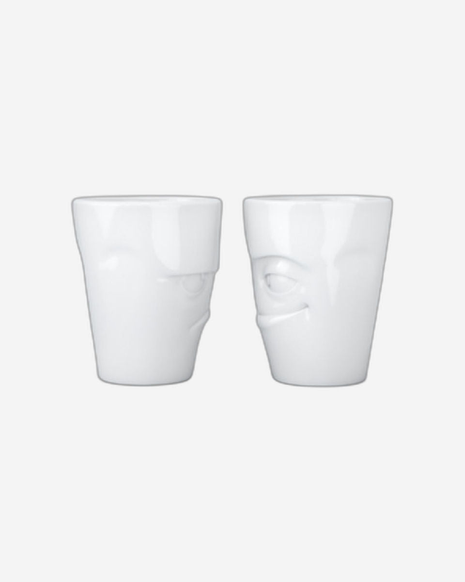 58 Products Mug set no.1 - grumpy & impish white